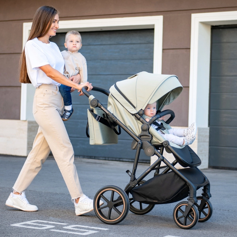 KikkaBoo® Otroški voziček s košaro 2v1 Thea Black KikkaBoo