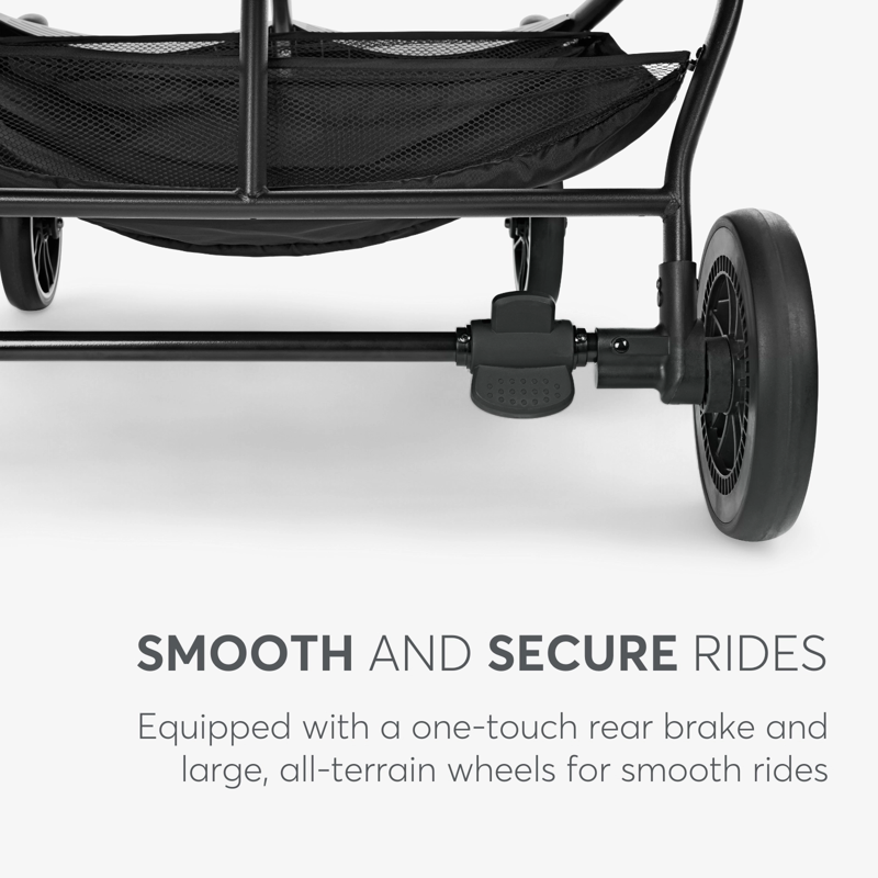 KikkaBoo® Otroški voziček za dvojčke Happy 2 Dark Grey KikkaBoo