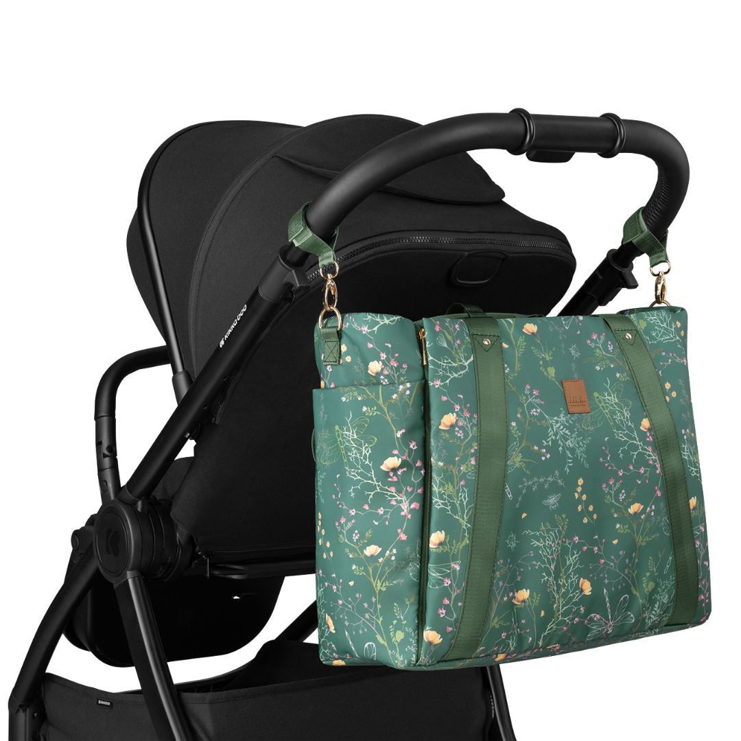 KikkaBoo® Previjalna torba Florence Secret Garden Green KikkaBoo