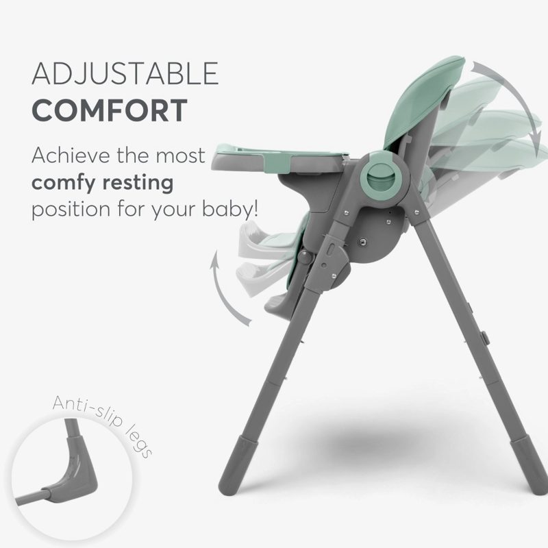 KikkaBoo® Otroški stol za hranjenje Comfy+ Pink KikkaBoo