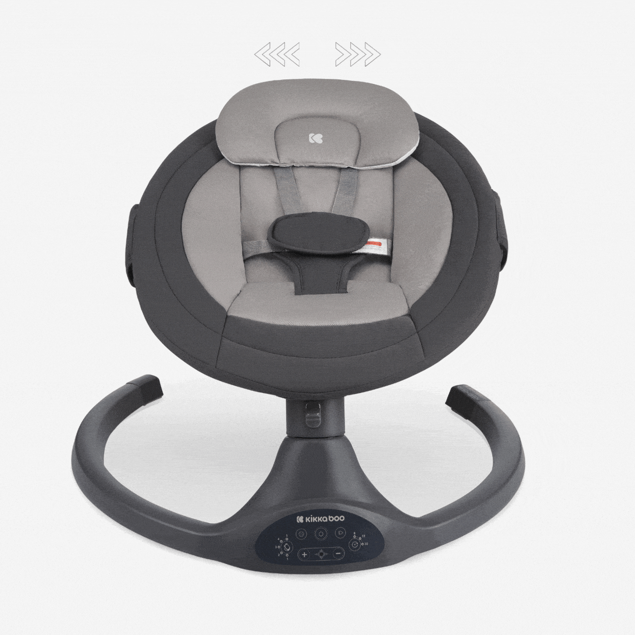 KikkaBoo® Električni gugalnik Codie Dark Grey 2025 KikkaBoo