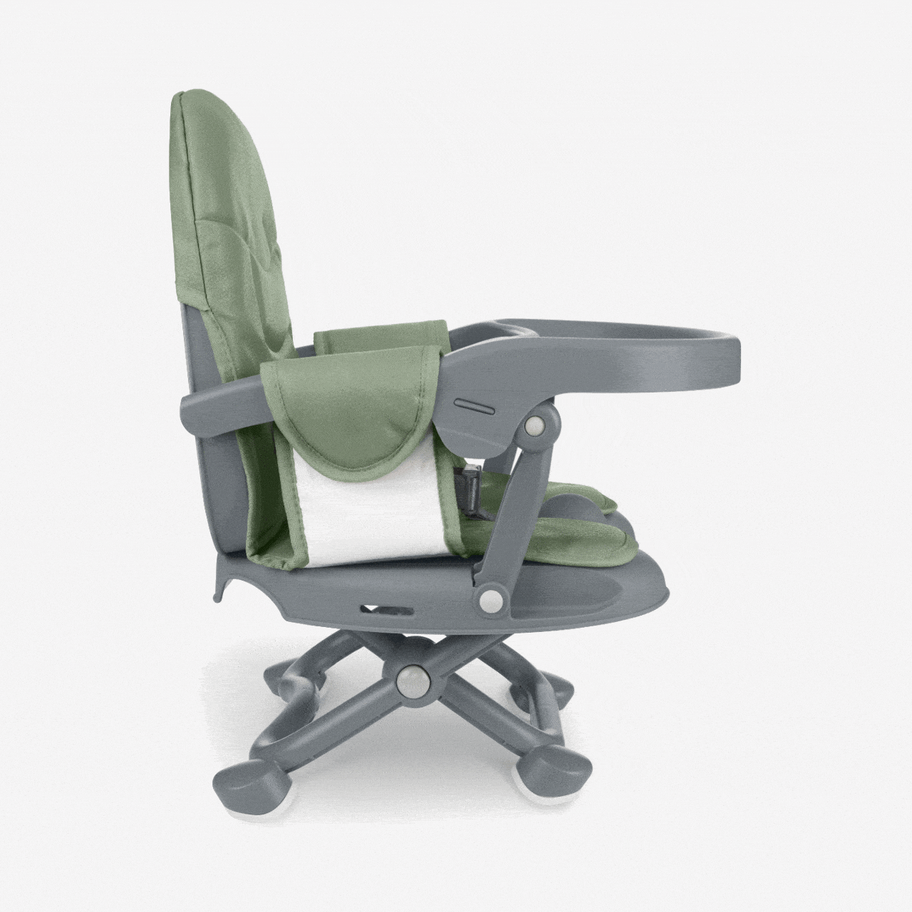 KikkaBoo® Prenosni stolček za hranjenje Pappo Army Green KikkaBoo