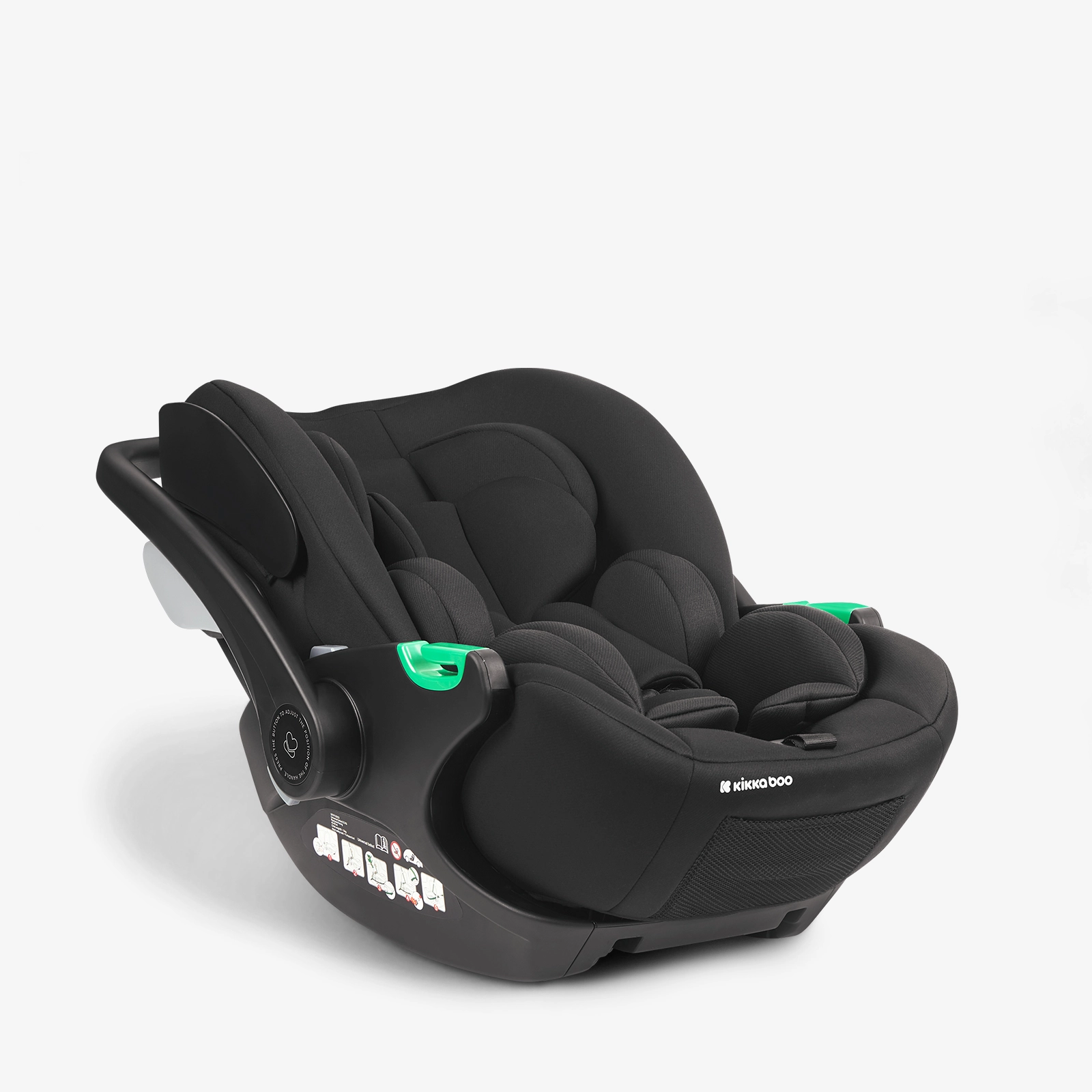 KikkaBoo® Otroški avtosedež / lupinica i-Trail i-SIZE (40-87 cm) Black (Kara/Lanah/Thea/Tiffany) KikkaBoo