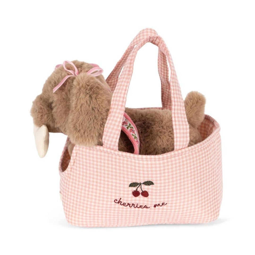 Konges Sløjd® Plišasti kuža Maude Pink Check Konges Sløjd