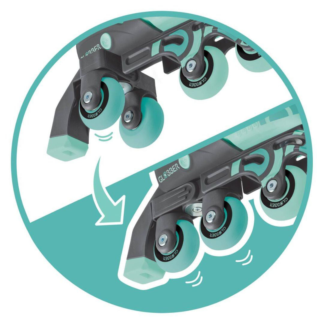 Globber® Rolerji Learning 2v1 S/M: 30-33 Mint Globber