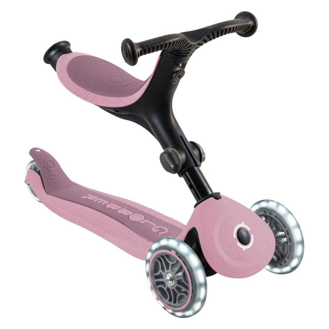 Globber® Zložljivi otroški skiro GO UP Active ECO s svetlečimi kolesi Berry Globber