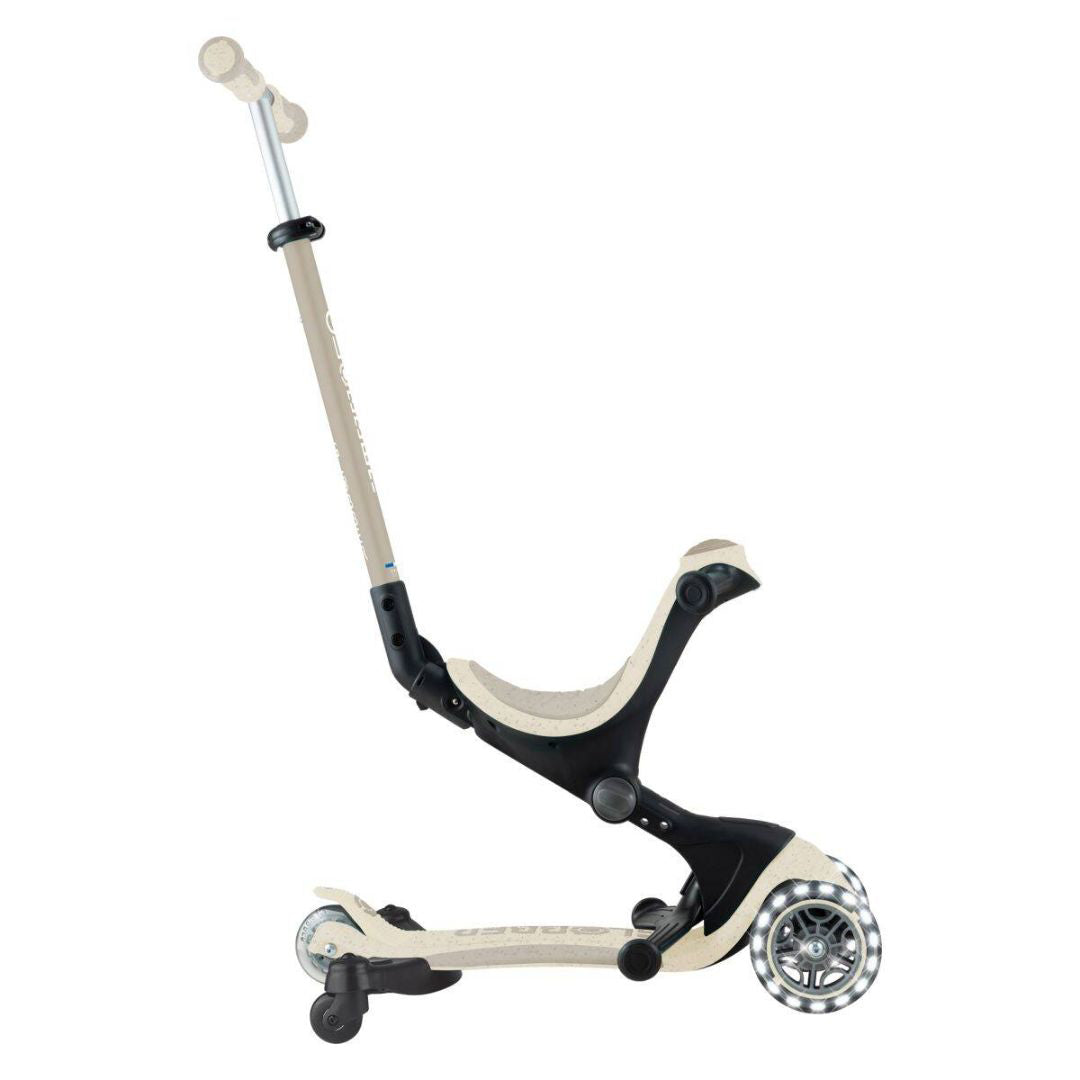 Globber® Zložljivi otroški skiro GO UP deluxe 360° s svetlečimi kolesi Taupe Globber