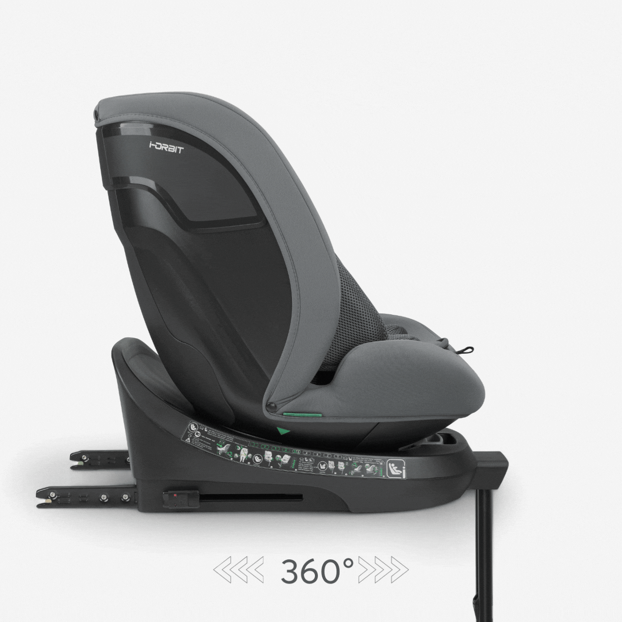 KikkaBoo® Otroški avtosedež 360° i-Orbit i-SIZE (40-150 cm) Light Grey 2025 KikkaBoo