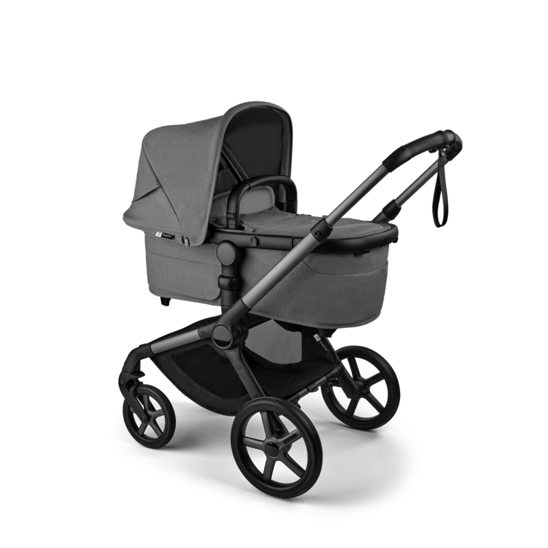 Bugaboo® Otroški voziček 2v1 FOX 5 Renew Complete Black/Moon Grey - Moon Grey Bugaboo