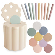 Mushie® Igra sortiranja barv in oblik Mushie