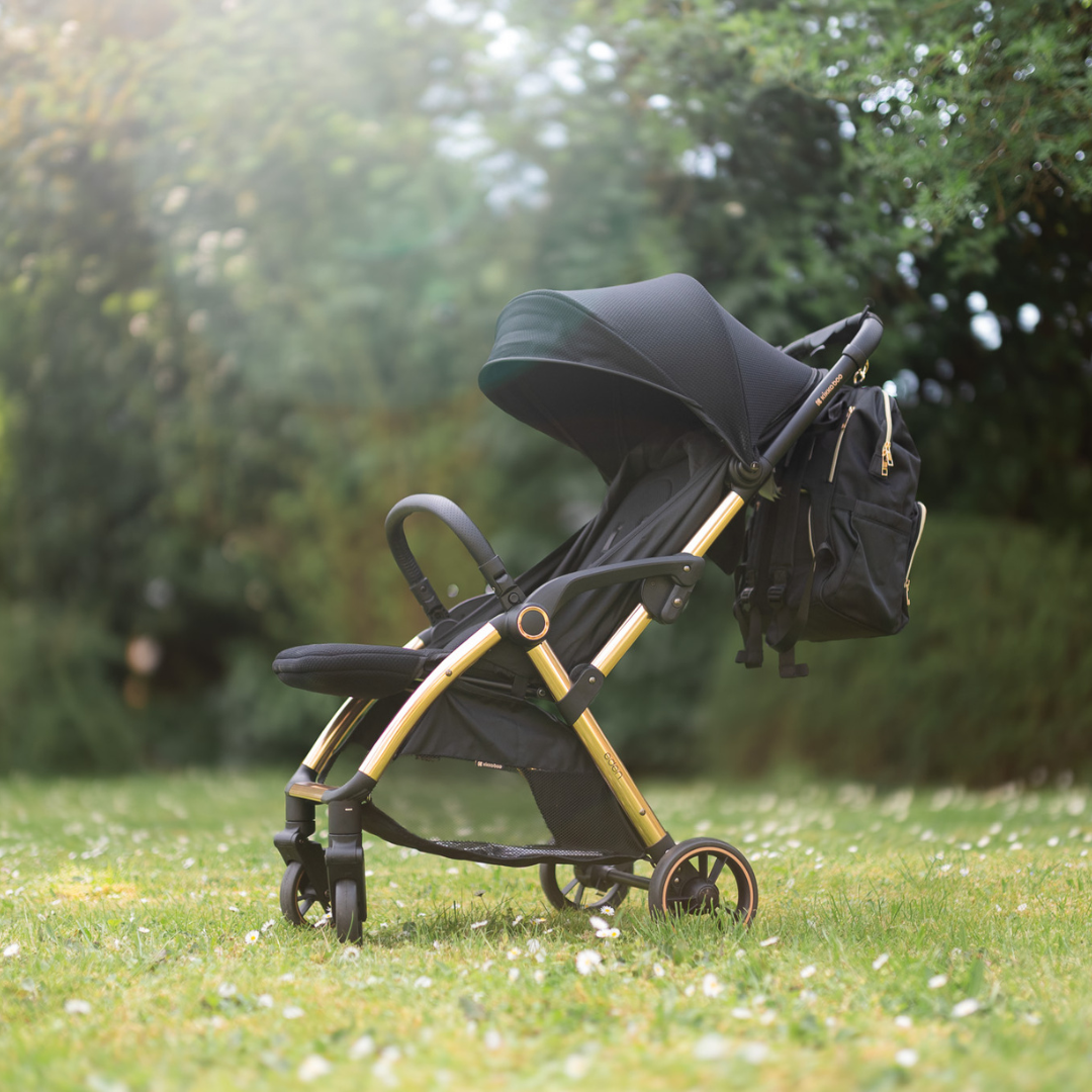 KikkaBoo® Previjalni nahrbtnik Siena Black & Gold 2025 KikkaBoo