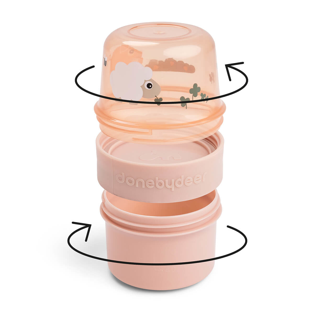 Done by Deer® To go posodica za prigrizke S Tiny Farm Powder Done by Deer