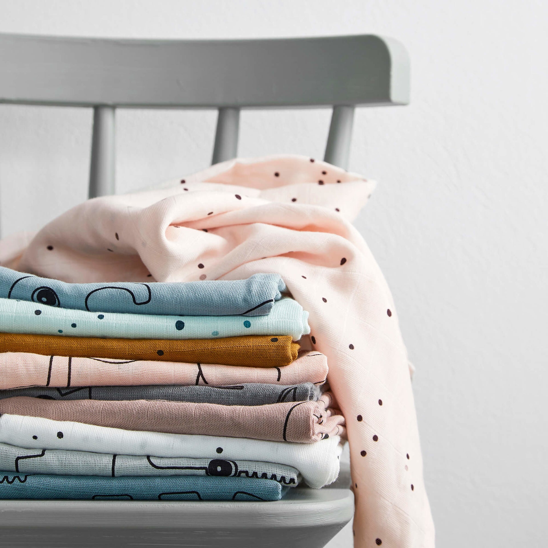 Done by Deer® Komplet tetra pleničk Dreamy Dots Blue 70x70 Done by Deer