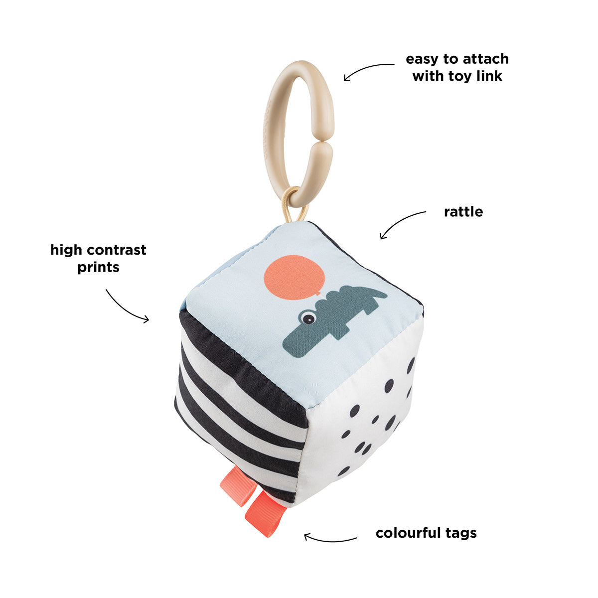 Done by Deer® Senzorična kocka Happy Clouds Colour Mix Done by Deer