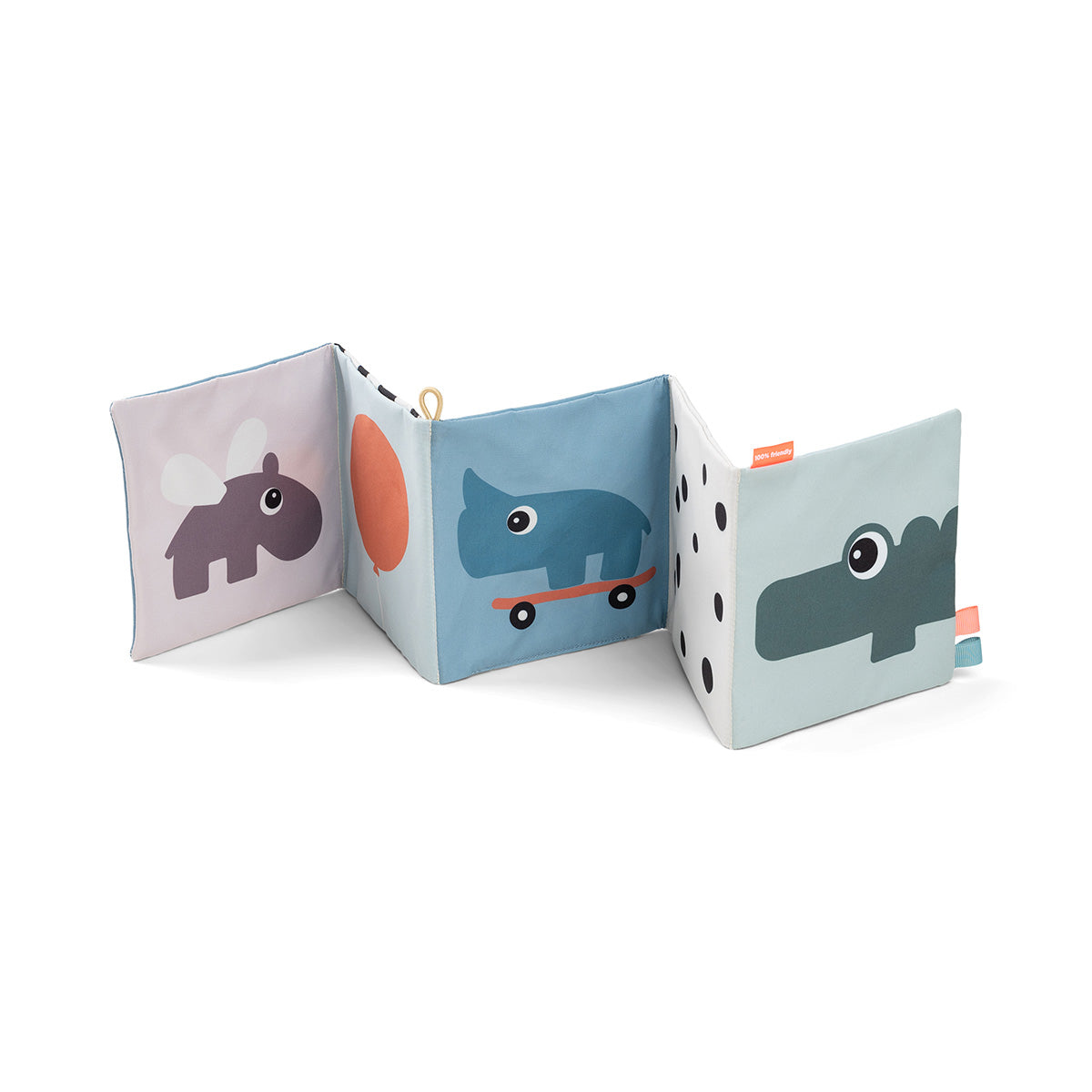 Done by Deer® Zložljiva mehka knjigica Deer Friends Colour Mix Done by Deer