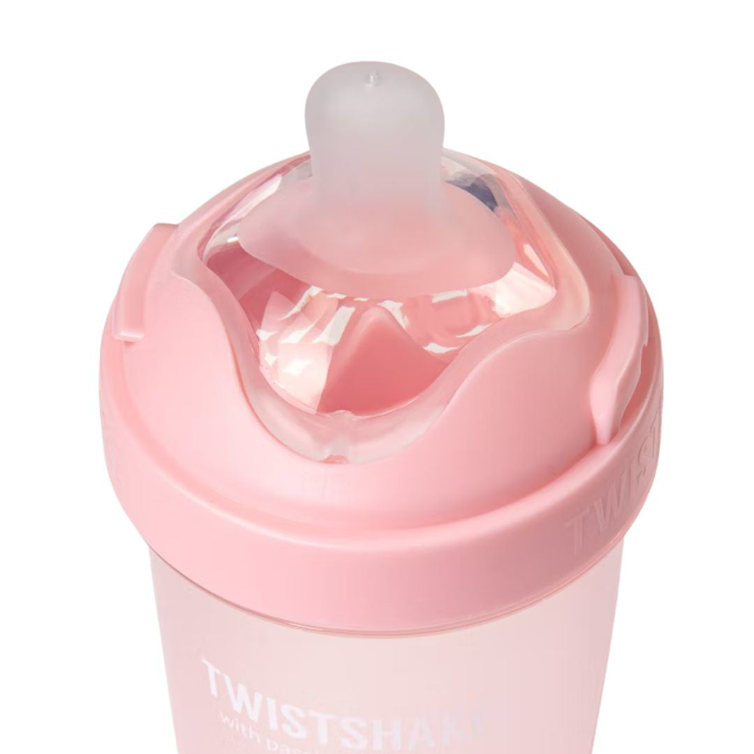 Twistshake® Steklenička PRO Double Anti-Colic 330ml Pastel Pink Twistshake
