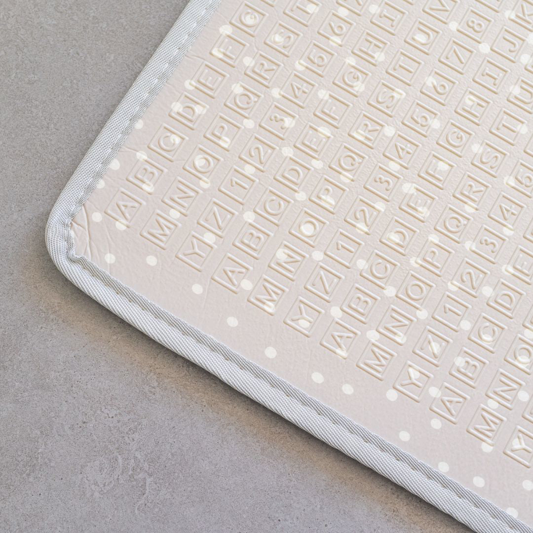 Evibell® Zložljiva igralna podloga 150x190 Dots/City Grey Evibell