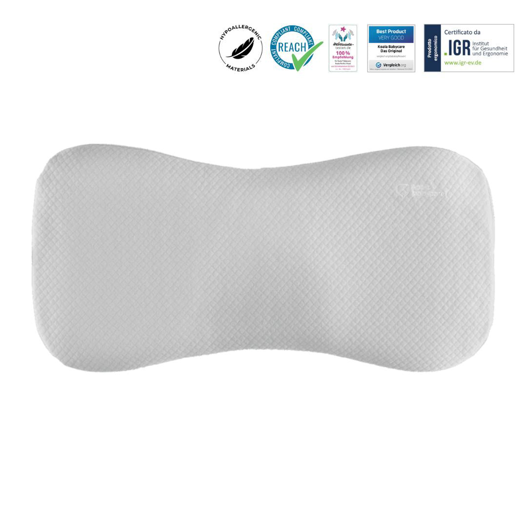 Koala Babycare® Moj prvi vzglavnik Perfect Head Maxi AIR Grey Koala Babycare