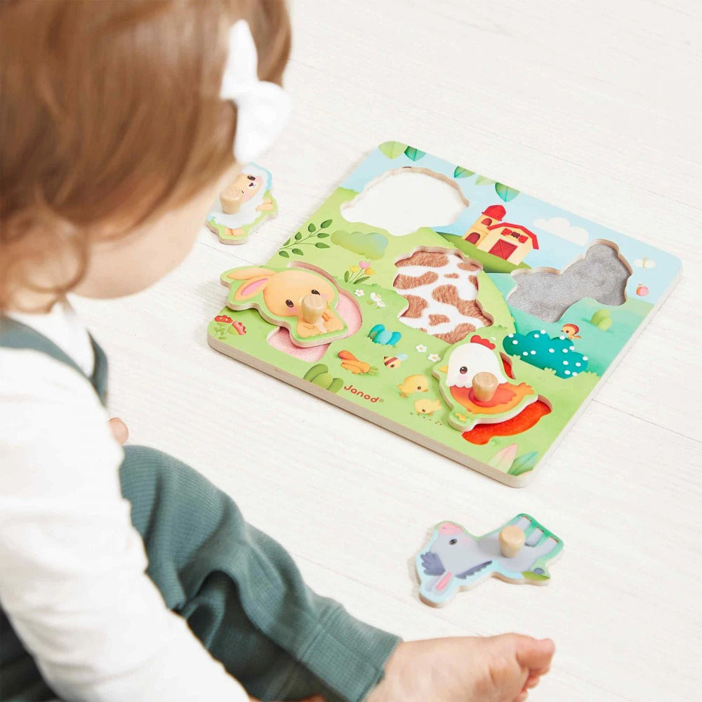Janod® Lesene puzzle Farm Janod