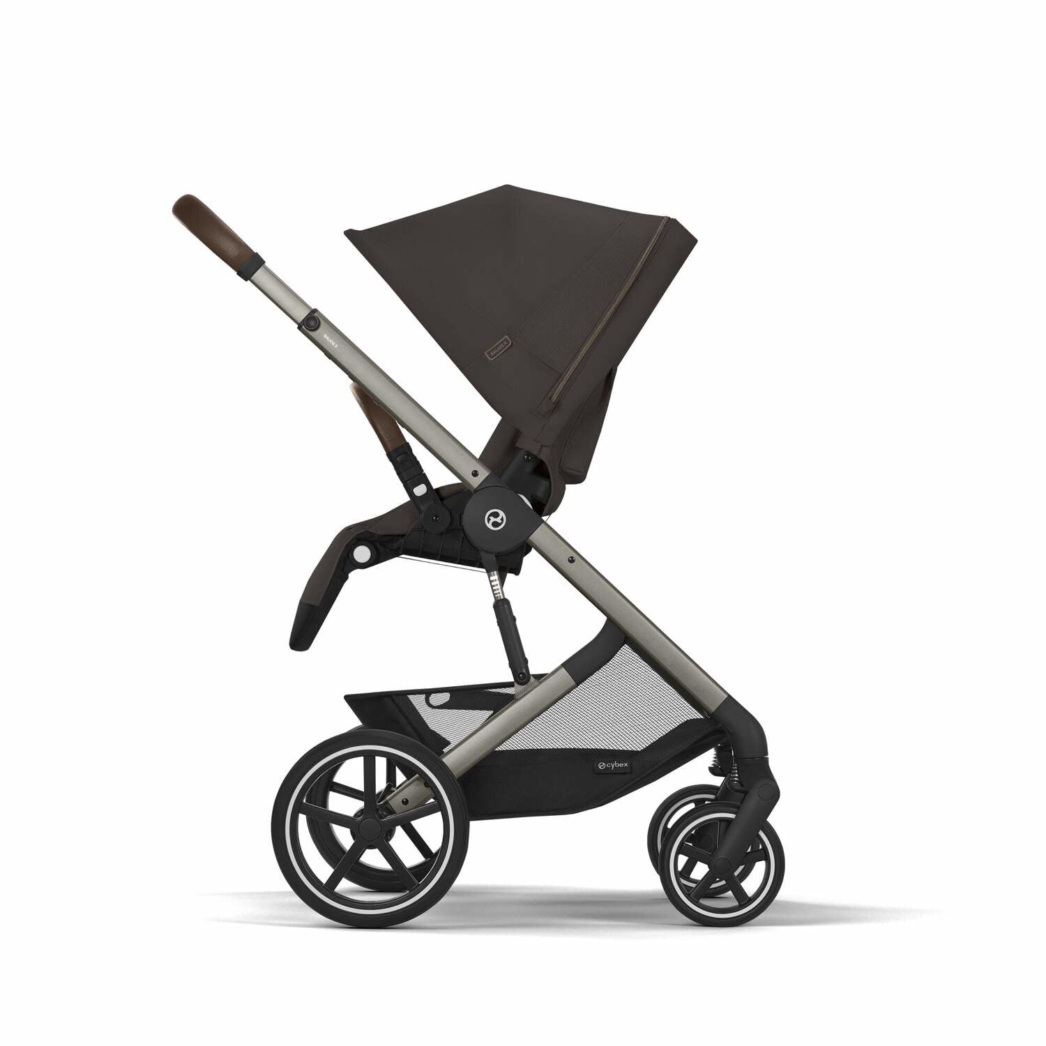 Cybex® Otroški voziček s košaro 2v1 Balios S Lux (0-22 kg) Chocolate Brown (Taupe Frame) Cybex