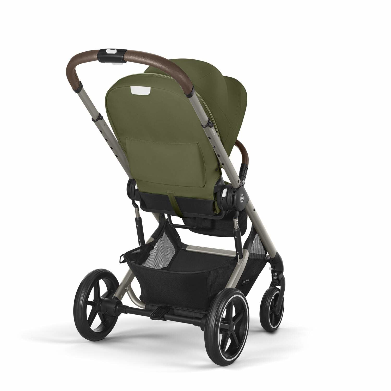 Cybex® Otroški voziček 4v1 Balios S Lux + Avtosedež Cloud G + IsoFix baza G Moss Green (+ Rain cover) Cybex