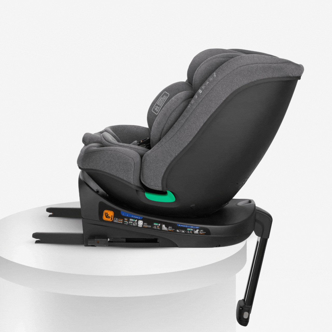 KikkaBoo® Otroški avtosedež 360 i-Secure i-SIZE (40-150 cm) Dark Grey KikkaBoo
