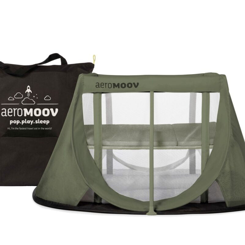 AeroMoov® Prenosna posteljica Green Moss AeroMoov