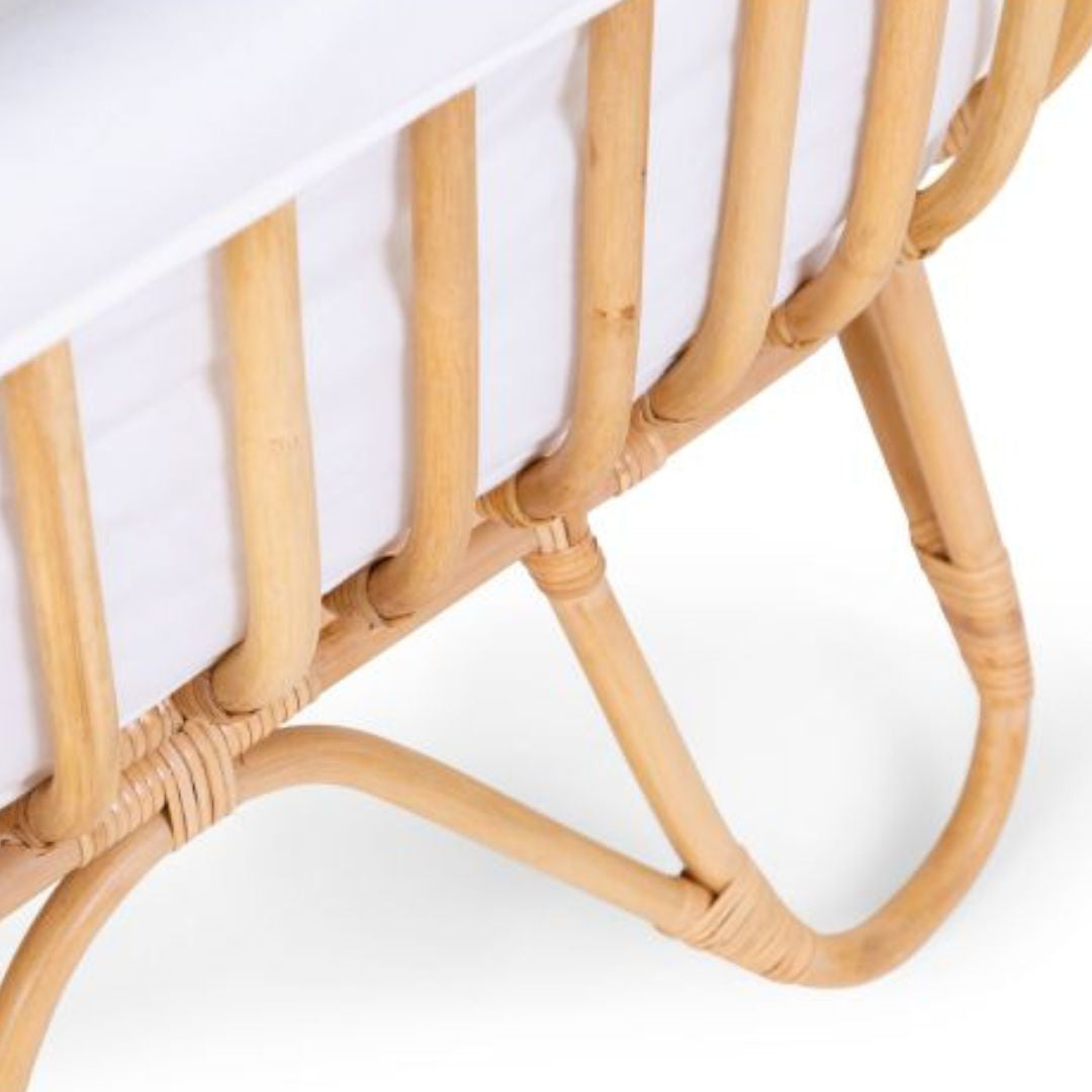 Childhome® Posteljica iz ratana in obloga Childhome