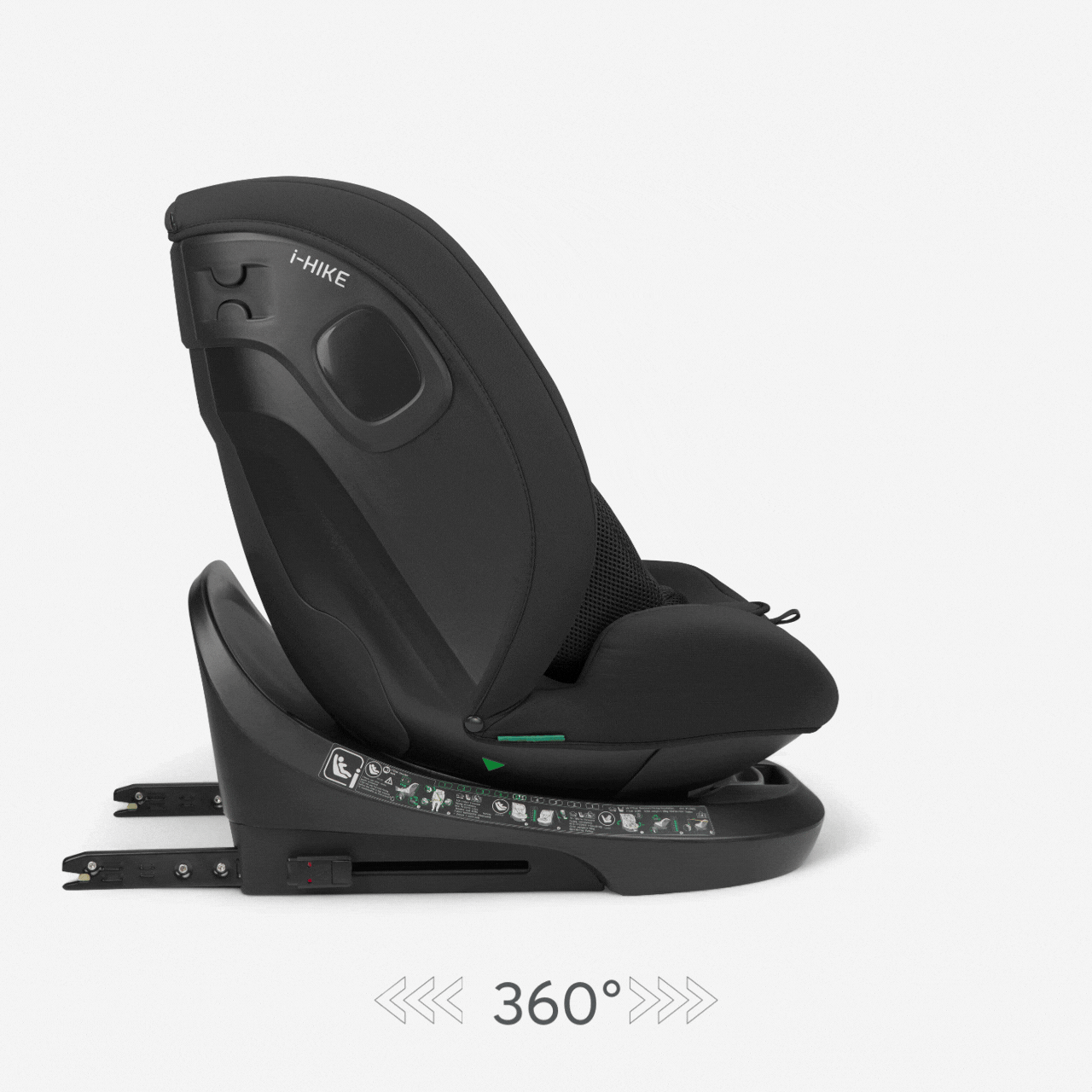 KikkaBoo® Otroški avtosedež 360° i-Hike i-SIZE (40-150 cm) Black 2025 KikkaBoo