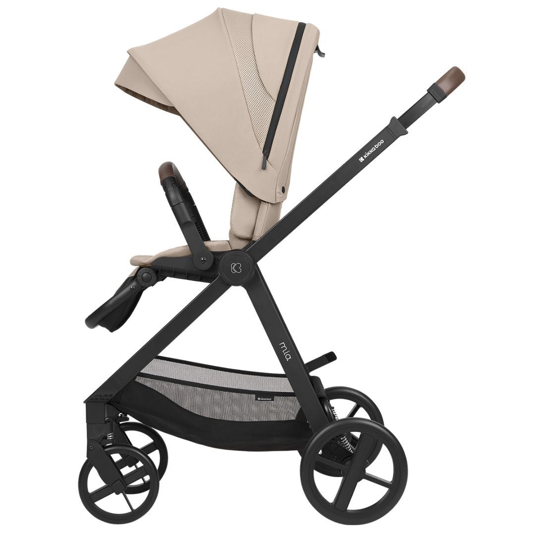 KikkaBoo® Otroški voziček s košaro 3v1 Mia Beige KikkaBoo