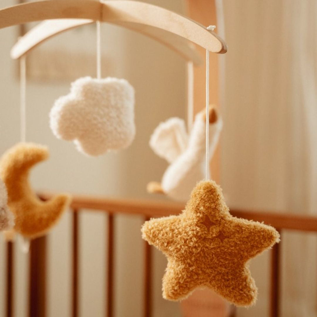 Little Dutch® Lesen glasbeni vrtiljak Newborn Naturals Little Dutch