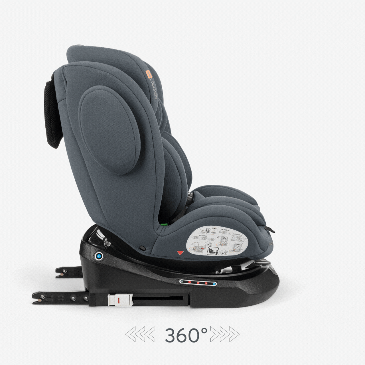 KikkaBoo® Otroški avtosedež 360° i-Felix i-SIZE (40-150 cm) Dark Grey KikkaBoo