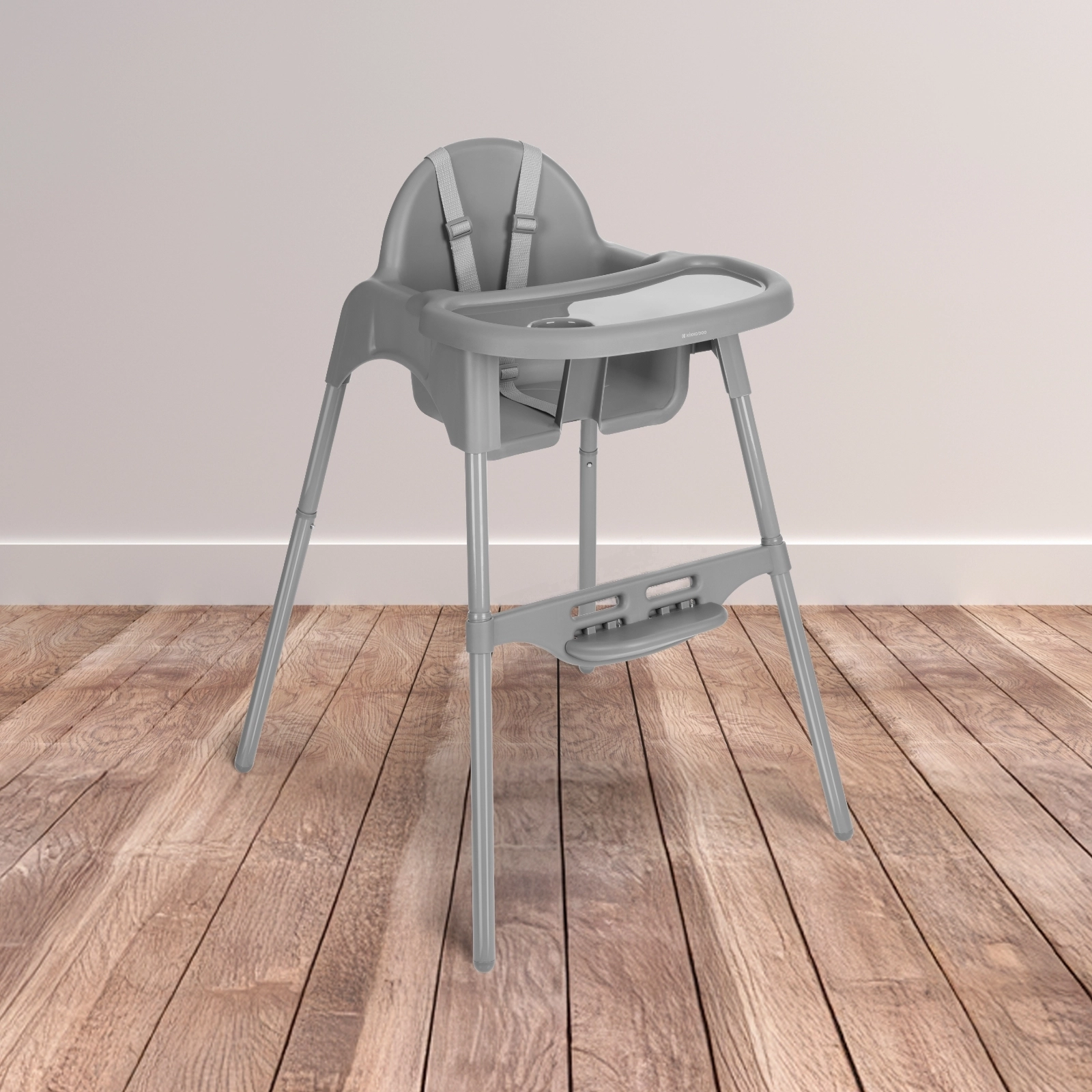 KikkaBoo® Otroški stol za hranjenje 2v1 Jammy Grey KikkaBoo