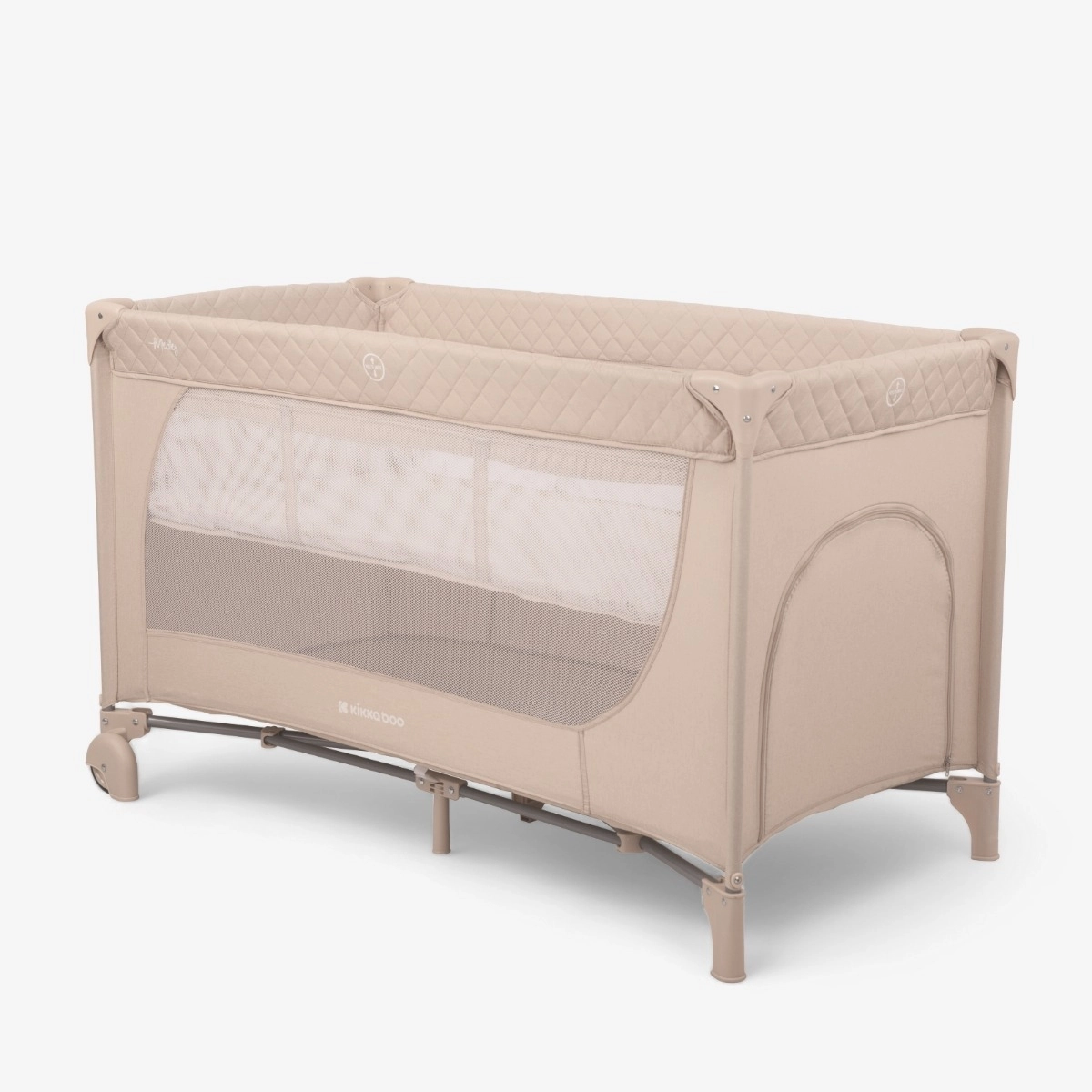 KikkaBoo® Prenosna posteljica 2 levels 125x65 Medley Beige KikkaBoo