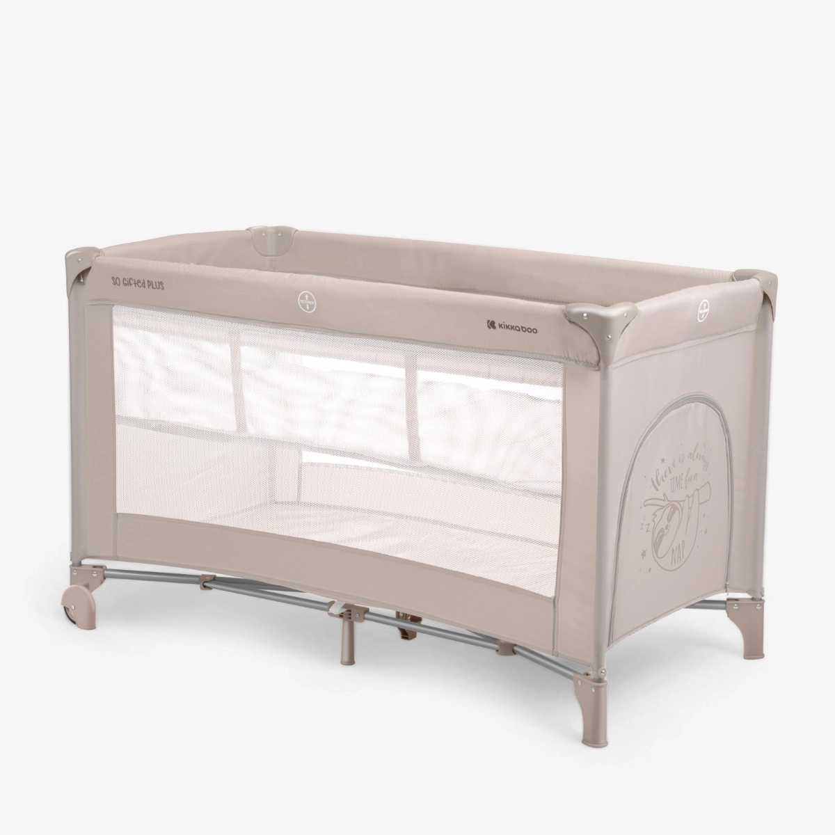 KikkaBoo® Prenosna posteljica 2 levels 125x65 So Gifted PLUS Beige KikkaBoo