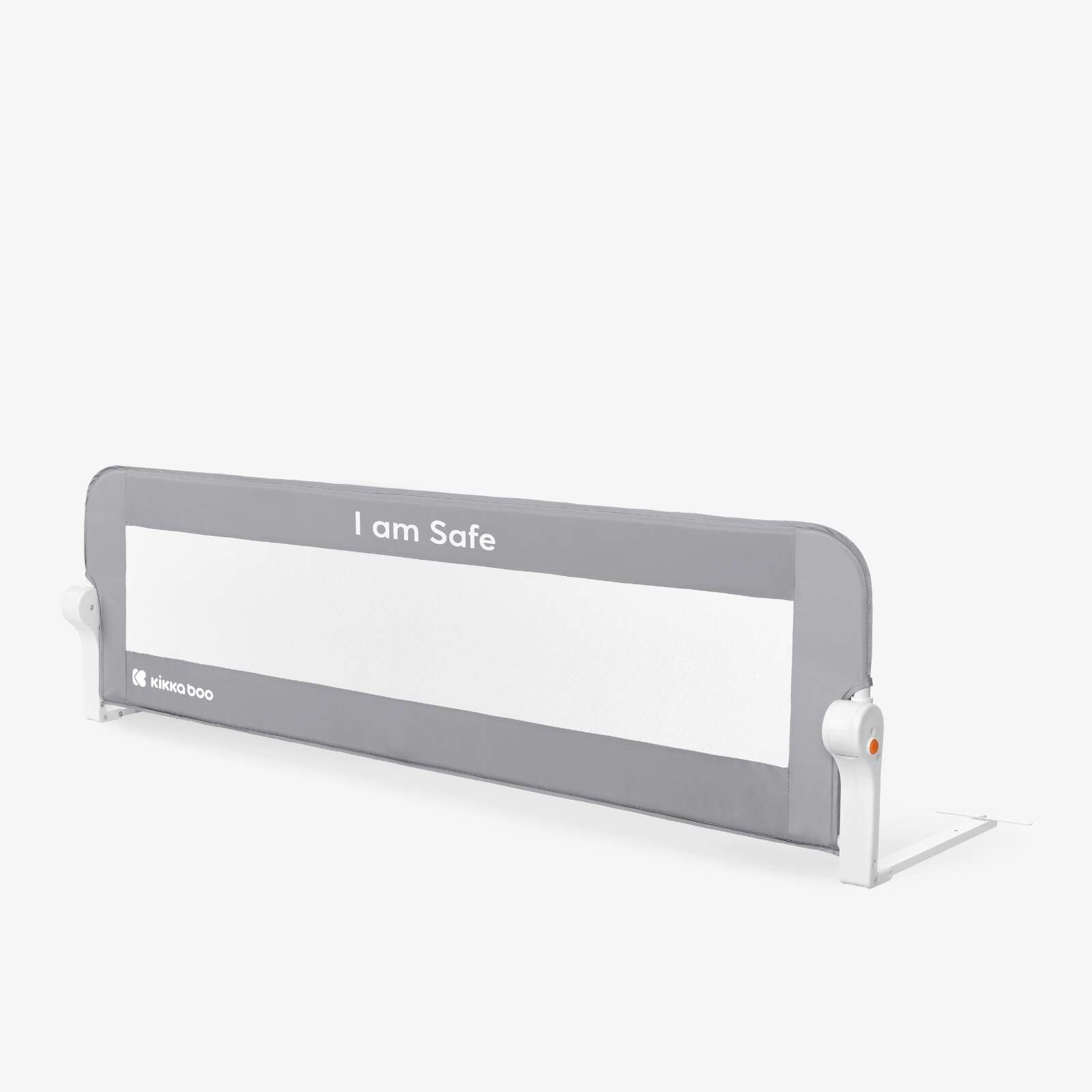 KikkaBoo® Posteljno varovalo I am Safe 150cm Grey KikkaBoo