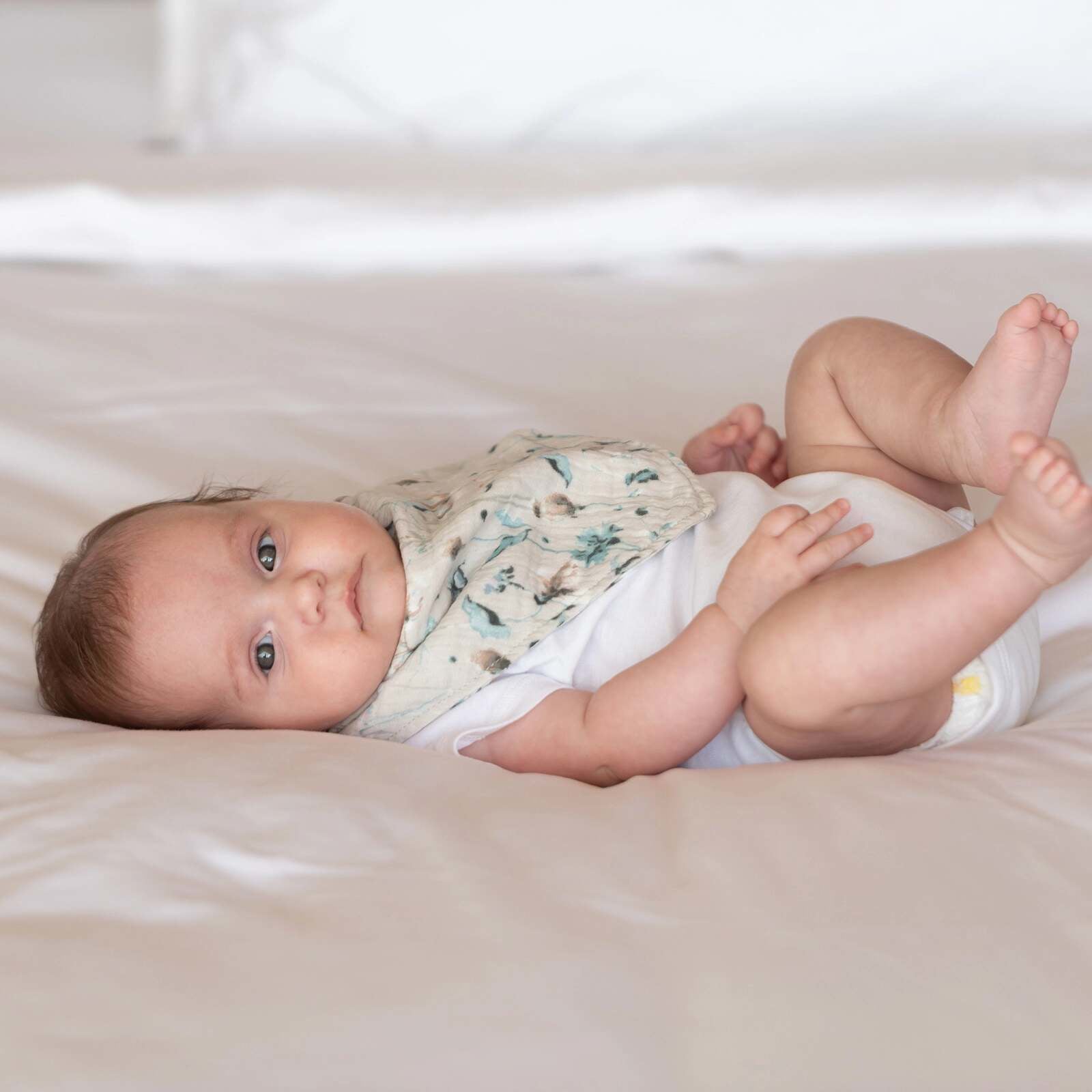 KikkaBoo® Set 2 slinčkov iz muslina Secret Garden Green KikkaBoo