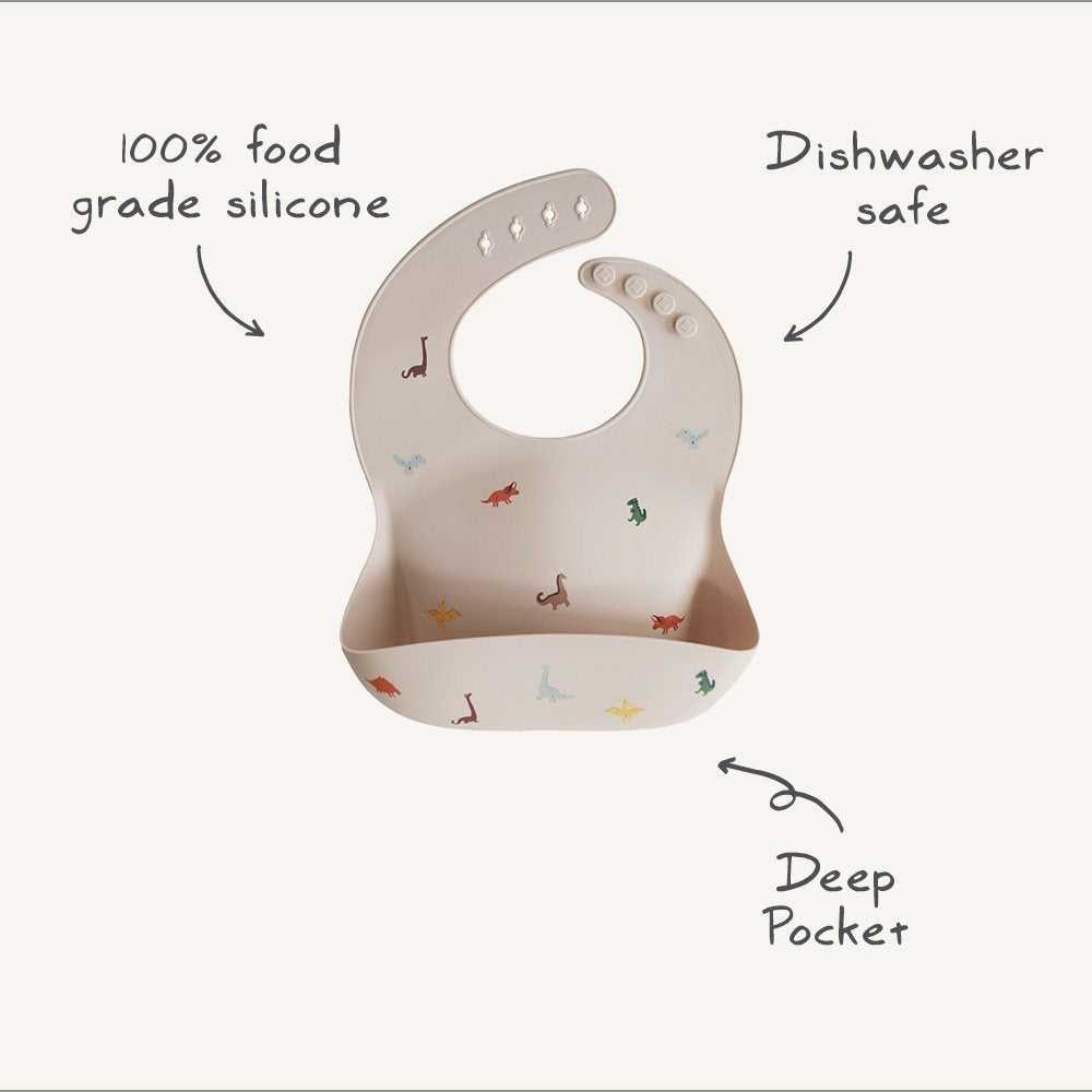 Mushie® Silikonski slinček Bows Mushie