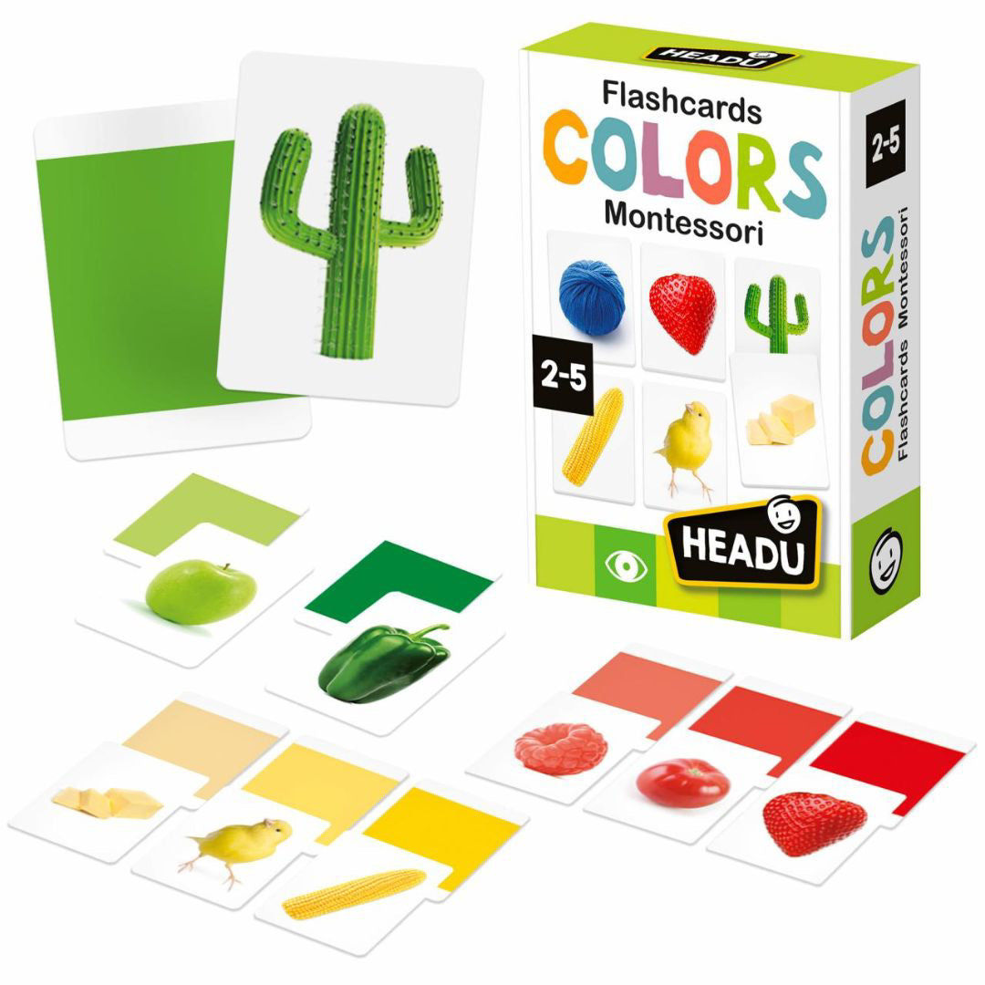 Headu® Montessori kartice Barve Headu