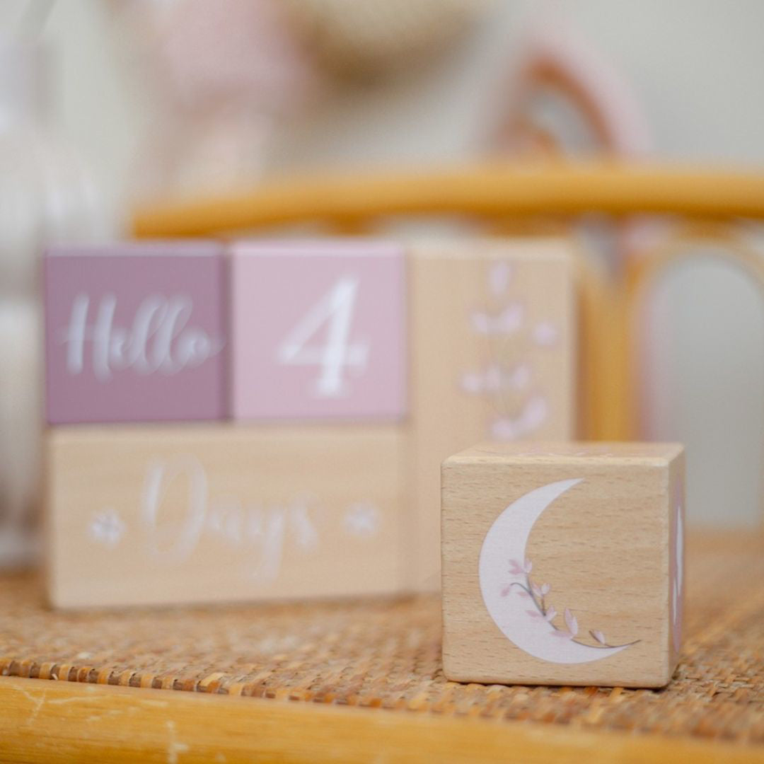 Label Label® Lesene kocke Milestone Pink Label Label