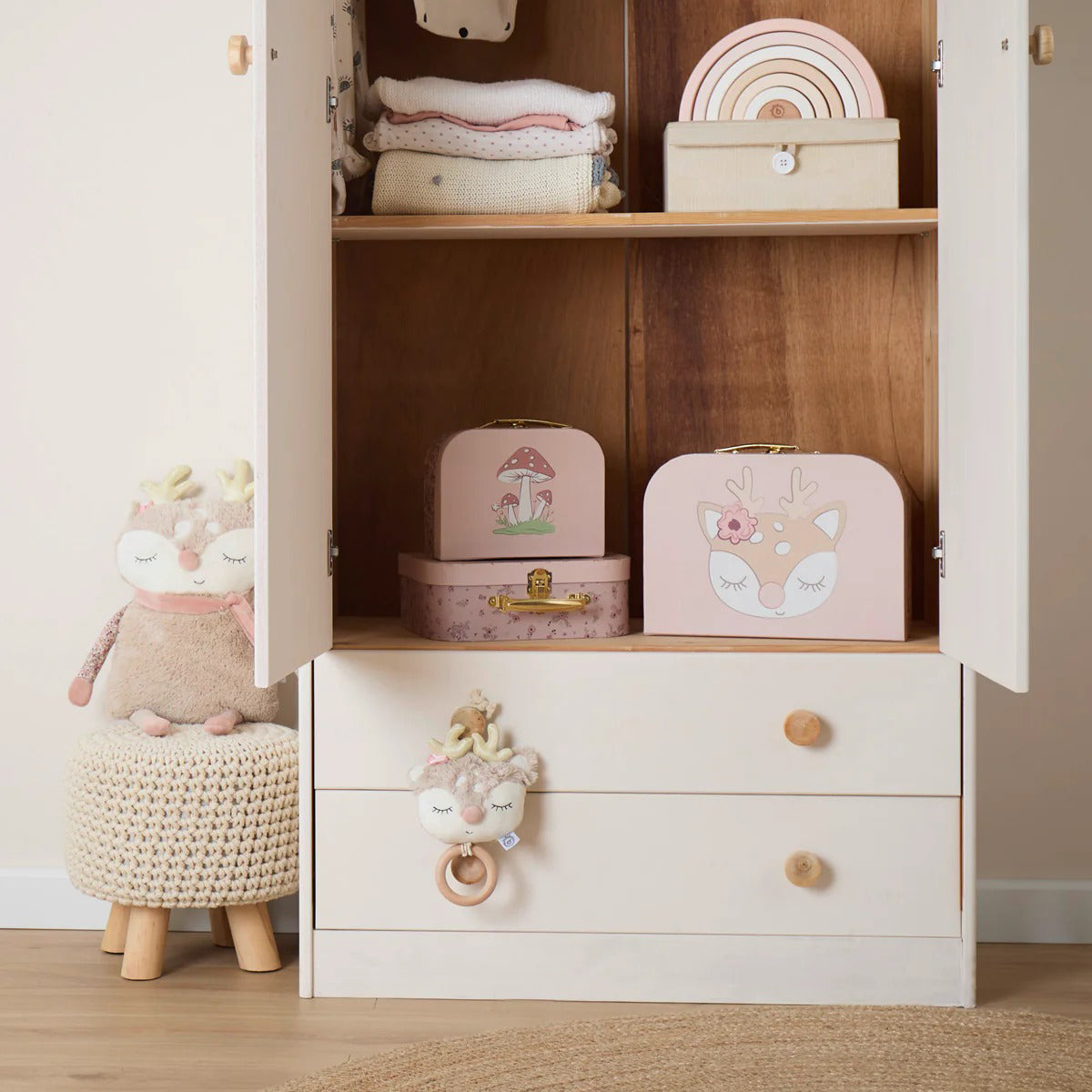 Bieco® Kovček Ella dreamy flowers 3 kos Bieco