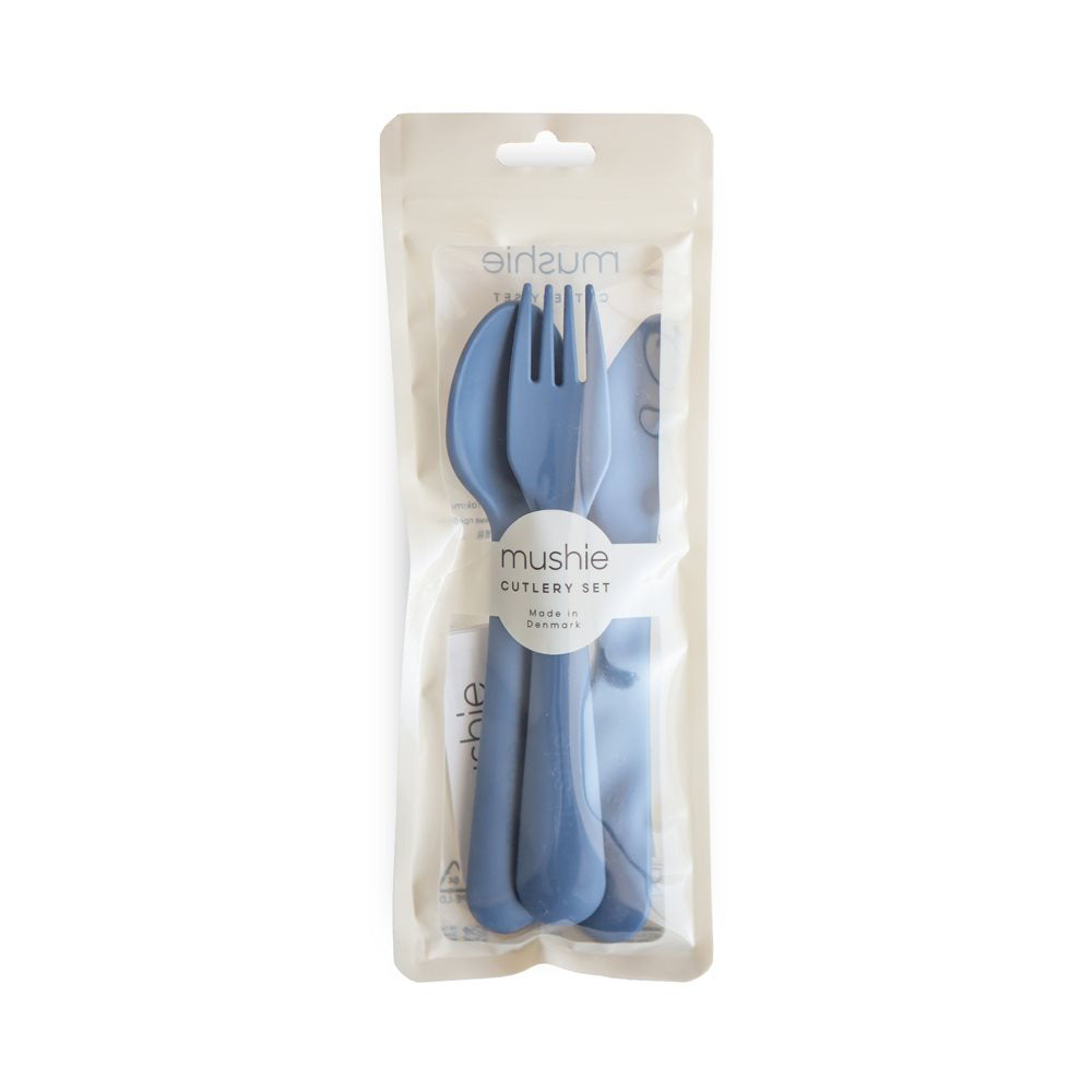 Mushie® Otroški pribor 3-delni Twilight Blue Mushie
