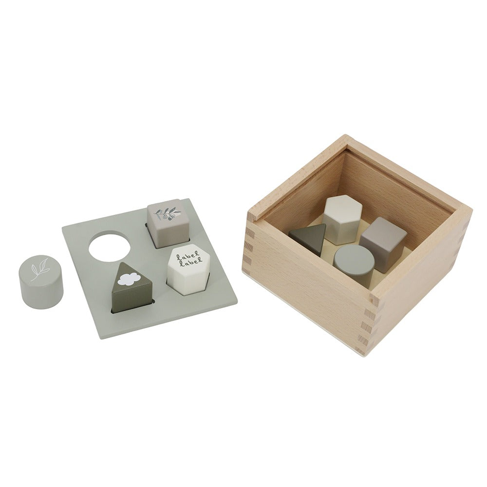 Label Label® Shape Sorting Box Olive Green