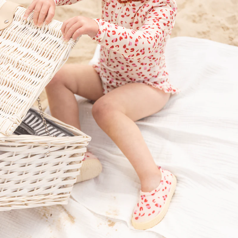 Swim Essentials® Otroški copati za v vodo Old Pink Leopard Swim Essentials