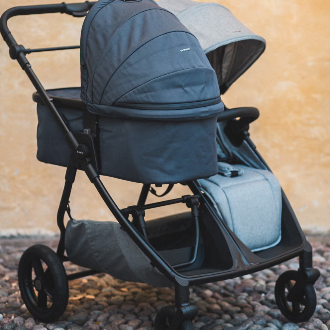 MAST® Otroški voziček TWIN X Volcanic Ash Mast