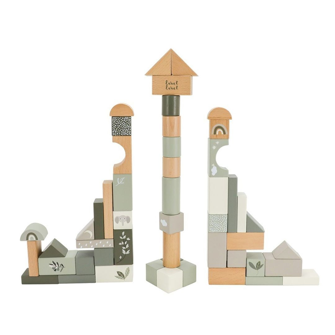 Label Label® Blocs Olive Green 50 pcs