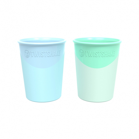 Picture of Twistshake 2x cups Pastel Blue&Green 170ml 6+M