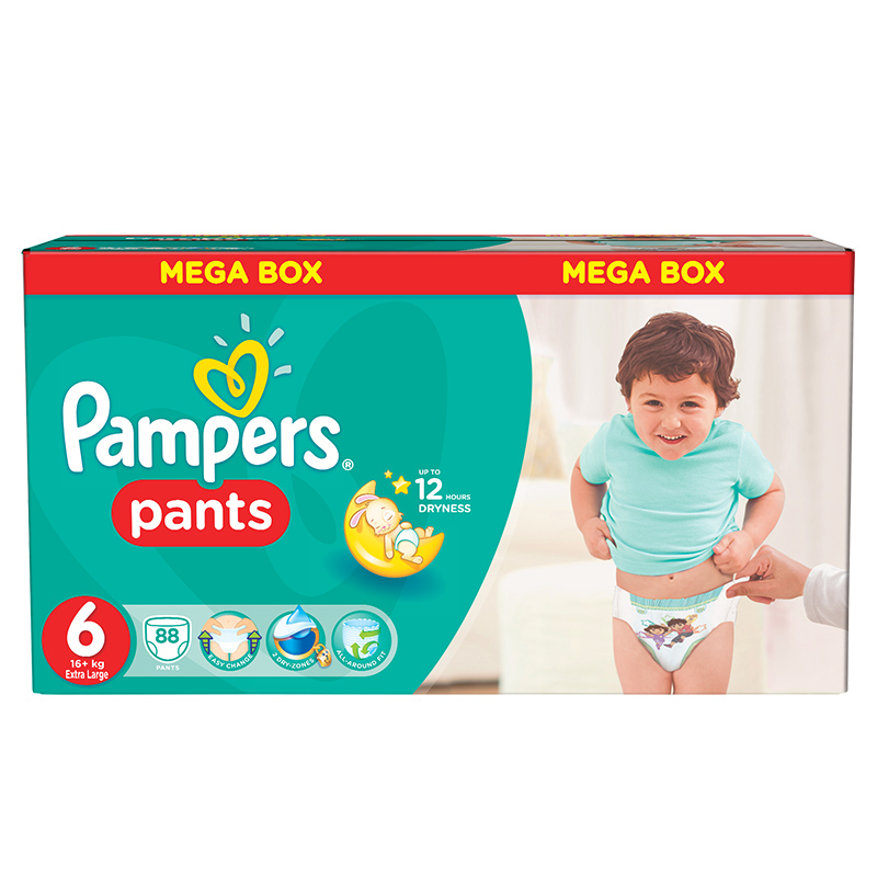 Pampers® Diapers Size (16kg+) 88 Pcs. Evitas