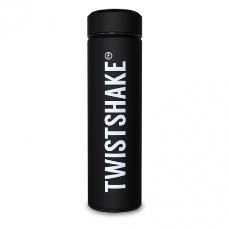 Picture of Twistshake Hot Or Cold Insulated Bottle 420ml - Black