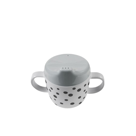 Picture of Done By Deer® 2-Handle Spout Cup Happy Dots - Grey